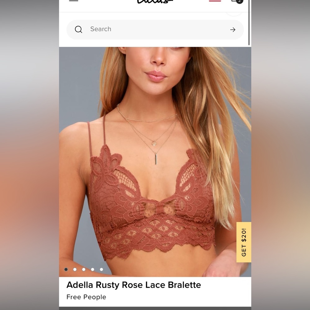 Free people lace bralette